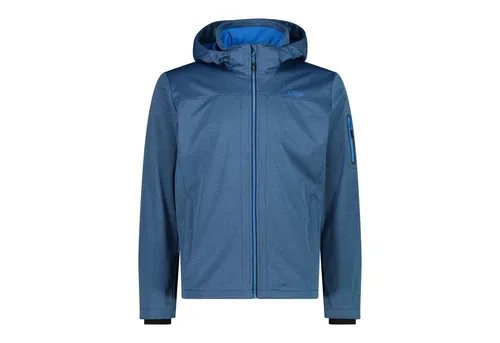 CMP Herren Softshelljacke Man Jacket Zip Hood 39A5027M - Wetterfeste CMP Herren Softshelljacke mit abnehmbarer Kapuze. Ideal für aktive Outdoor-Aktivitäten, ausgestattet mit seitlichen RV-Taschen und einem hochschließenden Kragen für optimalen Schutz.