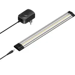 ledscom.de LED Unterbau-Leuchte SIRIS mit Netzteil, flach, 30cm, 370lm, weiß