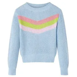 Kinderpullover Gestrickt Blau 128