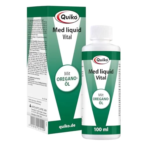 Quiko Med V liquid 100ml - Mit Oregano-Öl für Ziervögel