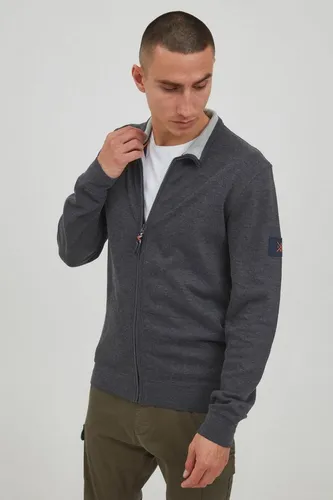 Indicode IDArcelio Herren Sweatshirt Zip-Jacke mit Stehkragen – Charcoal Mix - Bequeme Sweatjacke mit Stehkragen und verdecktem Reißverschluss. Ideal für sportliche Aktivitäten oder entspannte Tage. Hochwertiges Material sorgt für optimalen Tragekomfort.