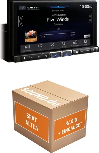 JUST SOUND Autoradio Einbauset Alpine iLX-705D für Seat Altea