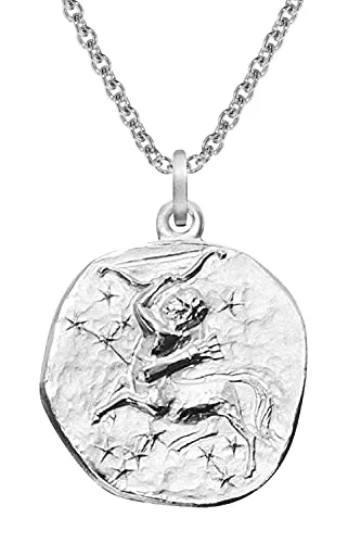 trendor Kette mit Anhänger Sternzeichen Schütze aus 925 Silber - Elegante Halskette mit Tierkreiszeichen Schütze, aus hochwertigem 925 Sterlingsilber, anlaufgeschützt und kreativ gestaltet, ideal als persönliches Geschenk.
