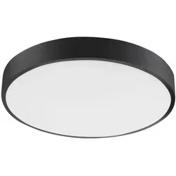 Nova Luce Hadon LED Deckenleuchte Schwarz - Moderne Deckenleuchte aus langlebigem Aluminium und Acryl, energieeffizient mit warmweißem Licht (3000 K) und über 20.000 Stunden Lebensdauer - ideal für stilvolle Raumbeleuchtung.