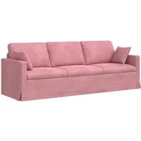 Produktbild vidaXL Rosa Samt Sofa 228 x 78 x 80 cm – Elegantes Design
