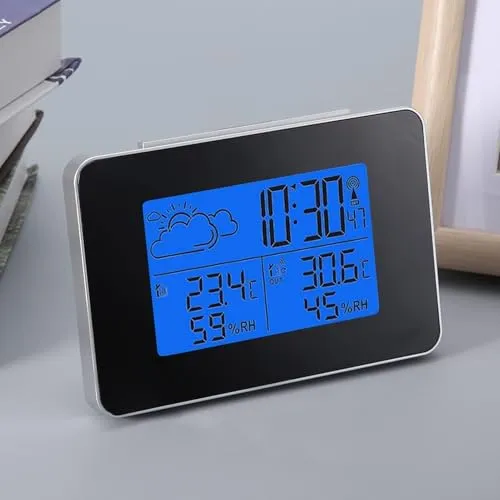 Digitaler Wecker mit Wetterstation und Schlummerfunktion