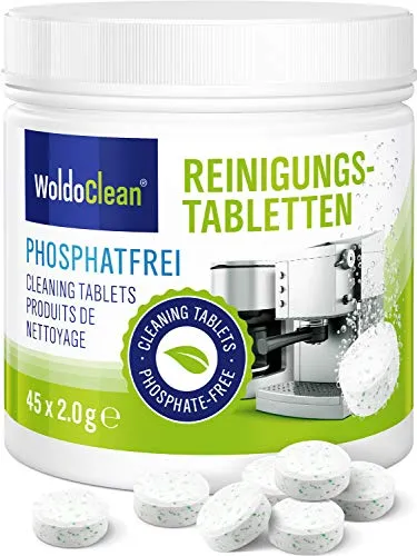 Reinigungstabletten für Kaffeevollautomaten ohne Phosphate