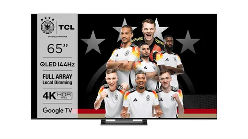 TCL 65QLED870 QLED TV - 65 Zoll QLED Fernseher mit 4K Ultra HD Auflösung und 144 Hz Bildwiederholrate für ein erstklassiges Seherlebnis.