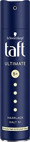 Taft Haarlack Ultimate Halt & Kristall-Glanz, Haltegrad 5+ (250 ml), Styling Spray bietet ultimativen Halt und strahlenden Kristall-Glanz für bis zu 72 h, ohne Rückstände