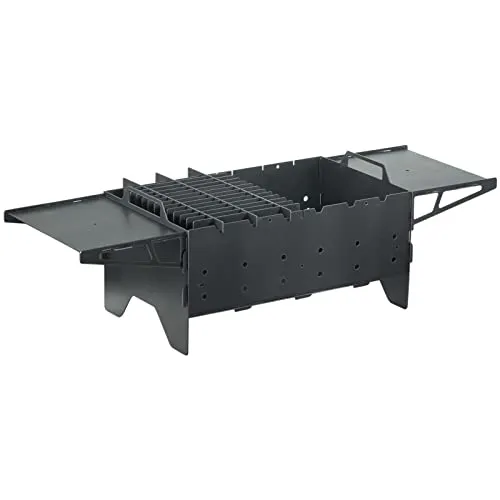 Holzkohlegrill Mangal für 6 Spieße - Klappgrill aus 2mm Stahl - Grills: Mobiler Holzkohlegrill für bis zu 6 Spieße, ideal für Camping und Ausflüge. Robuster 2mm Stahl und hitzebeständige Pulverbeschichtung sorgen für Langlebigkeit und weniger Rostanfälligkeit.