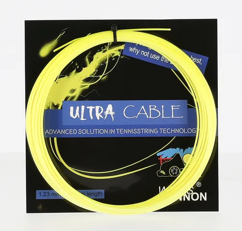 WeissCannon Tennissaite Ultra Cable gelb 12m Set