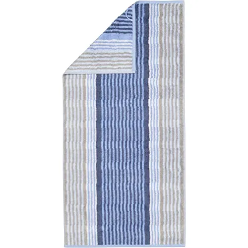 Cawö Home Handtücher Noblesse Harmony Streifen in blau von Cawö