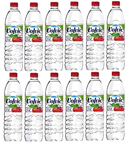 Flaschen Volvic Rote Früchte a 1,5 L inc. EINWEG Pfand 12