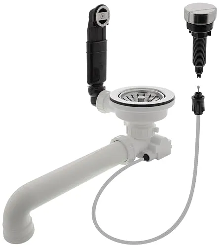 BLANCO Ablaufgarnitur 1 x 3 ½'' mit Ablauffernbedienung von BLANCO