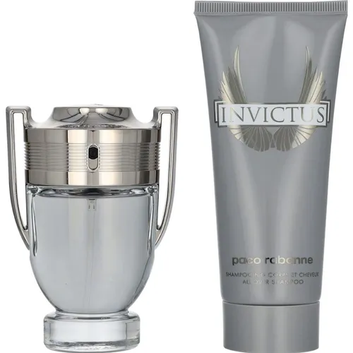 Rabanne Invictus Geschenkset – Eau de Toilette 50 ml & Shower Gel 100 ml - Herrendüfte: Luxuriöses Geschenkset mit maskulinem Duft, perfekt zum Verschenken. Enthält Eau de Toilette und Shower Gel, die harmonisch aufeinander abgestimmt sind.