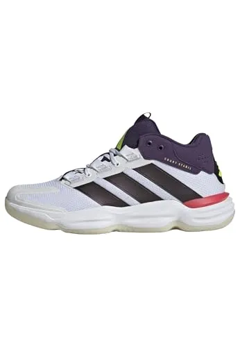 Adidas Courtstabil M - Weiss, Vielseitiger Hallenschuh - Indoorschuhe für Handball, Volleyball und Badminton mit atmungsaktivem Mesh-Obermaterial und hervorragendem Grip für schnelle Bewegungen.