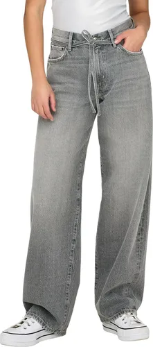 ONLY Weite Jeans ONLGianna - Grau 31 - Jeans in grau mit Mid Waist Schnitt, aus 100% Baumwolle für optimalen Tragekomfort. Ideal für lässige Outfits und den täglichen Gebrauch.