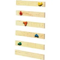 Produktbild Karibu Kletterwand Lotti Naturbelassen mit 5 Klettersteinen
