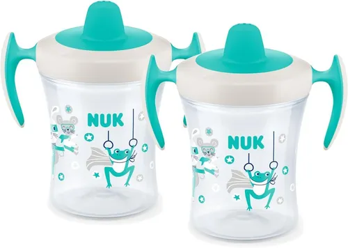 NUK Trainer Cup für Zwillinge (petrol) BPA-frei, 6+ Monate