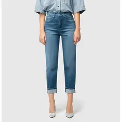 MAC 5-Pocket-Hose Jeanshose Carol - Relaxed Fit - Jeans im Relaxed Fit aus leichtem Denim, ideal für den Sommer. Hoher Baumwollanteil sorgt für ein weiches Tragegefühl, perfekt für stilvolle Bequemlichkeit bei jedem Anlass.