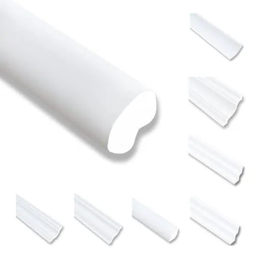 Meter Deckenleisten Styropor ND20 - 16 Meter Zierprofile für elegante Deckenabschlüsse - 16 Meter Styropor Deckenleisten ND20, 20x20 mm, leicht zu verarbeiten und überstreichbar. Ideal für perfekte Übergänge zwischen Wand und Decke, sorgt für einen eleganten Look in jedem Raum.