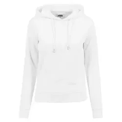 URBAN CLASSICS Kapuzenpullover Urban Classics Damen Ladies Hoody (1-tlg) weiß M (38)