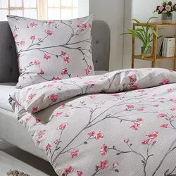 Traumschlaf Seersucker Bettwäsche Melbourne grau 160x210 cm in grau von Traumschlaf