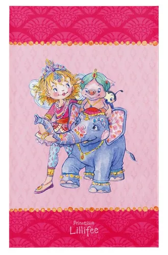 Prinzessin Lillifee Kinderteppich mit Freunden - Teppich in rosa, 80 x 150 cm, mit OEKO-TEX® Standard 100 Zertifizierung – perfekt für das Kinderzimmer und sorgt für ein gemütliches Ambiente.