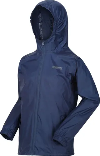 Regatta Pack It III Jungen Mackintosh - Dunkelblau, Größe 13 Jahre - Funktionsjacke für Kinder, wasserdicht und atmungsaktiv mit IsoLite 5000-Gewebe, ideal für Outdoor-Abenteuer und leicht verstaubar für Reisen.