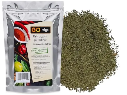 100g Estragon getrocknet gerebelt Kräuter natürlich 0,1kg