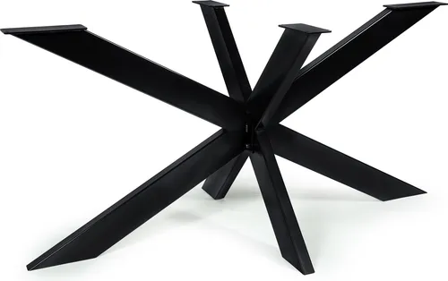 Tischgestell Tischbein Spider Spinnen Tischbeine Kreuzgestell 150x83 cm (Schwarz) Tischkufen Stahl Metall Esstisch Schreibtisch Konferenztisch