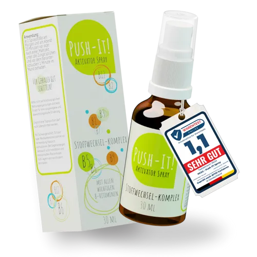 hCGC Vitamin B Komplex Spray 30ml - Hochdosiert & Vegan - Vitamin B12 Präparate, enthält alle 8 B-Vitamine für Stoffwechsel & Energie, schnelle Aufnahme ohne Schlucken, ideal für Veganer und Stoffwechselkur.