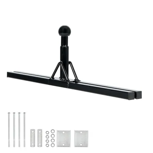 Wiltec Deichsel-Fahrradträger für Anhänger und Wohnwagen bis 80 kg