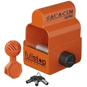 Fullstop Anhängerschloss Security, Saracen Ultra - Diebstahlschutz für Kugelkupplungen, verhindert unbefugtes Ab- und Ankoppeln. Ideal für Anhänger, Pferdeanhänger und Wohnwagen. Einfache Montage, geeignet für verschiedene AL-KO Modelle.