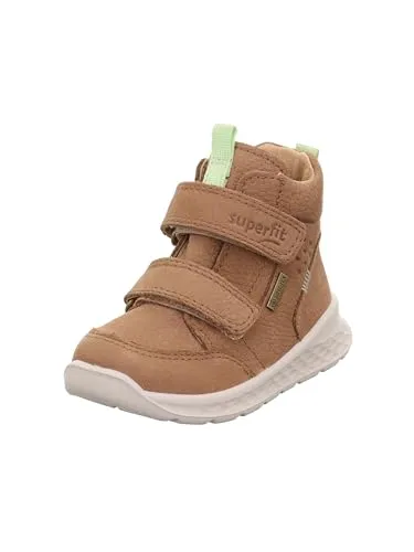 Superfit Jungen Breeze Gore-Tex Sneaker, BRAUN/HELLGRÜN 3020 - Lauflernschuhe für Jungen mit GORE-TEX Membrane: wasserdicht und atmungsaktiv, ideal für aktive Kinder. Praktisch: herausnehmbare Einlegesohle und wärmendes Fleecefutter.