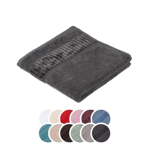 liebling Handtuch Bio Baumwolle, Serie Organic, 500 gr. / m², 50 x 100 cm, 60 Grad, saugstark, schnelltrocknend, Farbe: Anthrazit