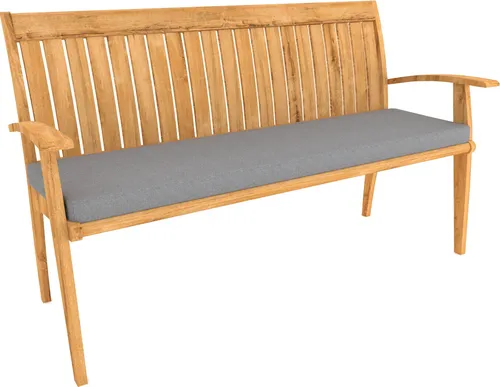 POKAR Bankauflage Bankkissen mit Abnehmbarem Bezug , Farbe:Grau, Größe:110x40