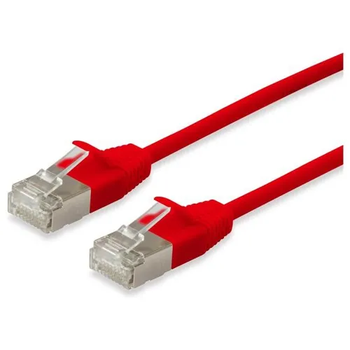 Equip Patchkabel Cat6A SlimFlex F/FTP 1.00m rot LSZH 2xRJ45 Polybeutel 606144 (4