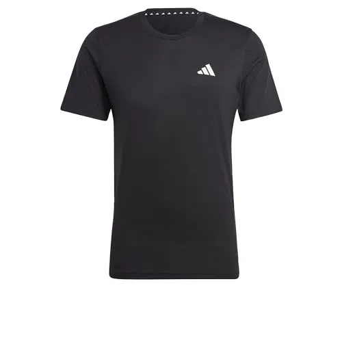 adidas Herren Train Essentials Feelready Training Tee - Schwarz/Weiß, L - Herren-Shirts mit AEROREADY-Technologie für optimale Feuchtigkeitsregulierung und Tragekomfort während des Trainings.