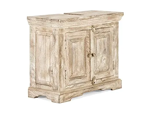 massivum Waschbeckenunterschrank Patina aus Massivholz von Woodkings