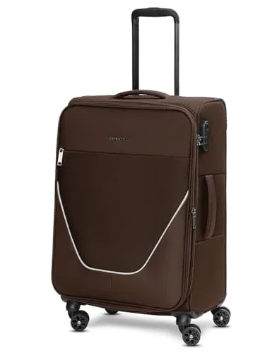 Stratic Weichgepäck-Trolley taska, 4 Rollen in braun von STRATIC