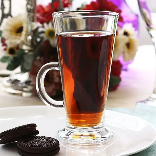 Latte  Macchiato Kaffee Tee Gläser 260ml. Glas Kaffeegläser mit Henkel 12