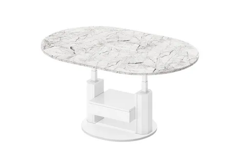 HPM-111 Ausziehbarer Rund Couchtisch von Design Impex