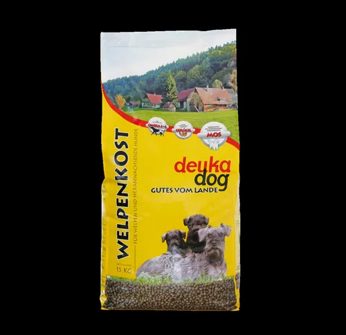 Deuka Dog Welpenkost 15 kg - Aufbaunahrung für gesunde Welpen, hochwertige Proteine und MOS für starke Abwehrkräfte