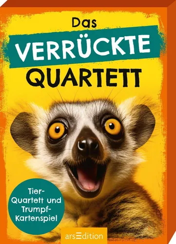 Das verrückte Quartett: Tier-Quartett und Trumpf-Kartenspiel