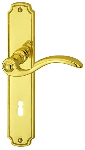 Alpertec Rebeca-LS Messing poliert Drückergarnitur von Alpertec