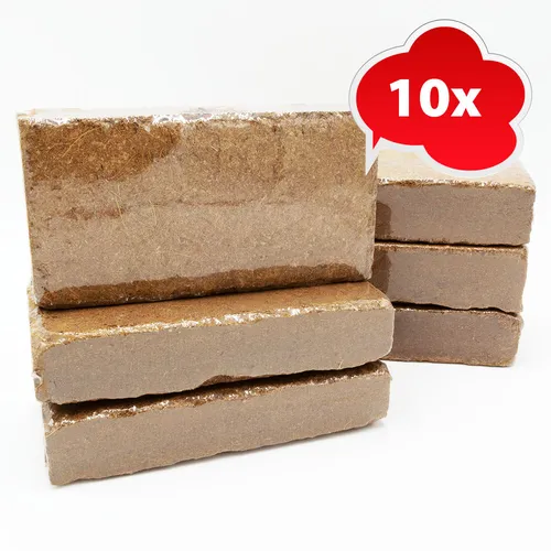 10x 650g Coco-Ground Humusziegel ca 90L loses Substrat