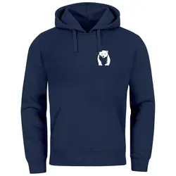 Neverless® Hoodie Herren mit Bären-Logo – Lässiger Kapuzenpullover für Outdoor und Streetstyle - Kapuzenpullover für Herren mit coolem Bären-Logo, ideal für Freizeit und Sport. Aus weicher Baumwollmischung für höchsten Tragekomfort. Perfektes Geschenk für Männer!