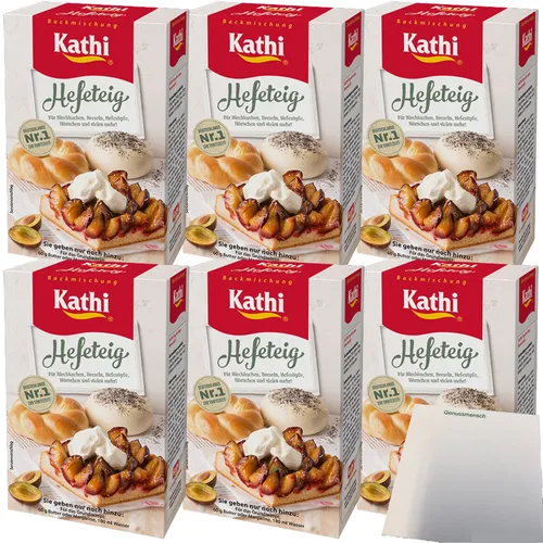 Kathi Backmischung für Hefeteig 6er Pack 6x400g Packung usy Block