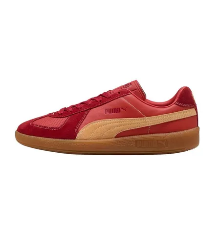 PUMA ARMY TRAINER CITY PERF Sneaker rot 45 EU - Sportliche Sneaker in Rot, Größe 45 EU, aus hochwertigem Leder mit runder Schuhspitze und Gummisohle – ideal für trendbewusste Herren.